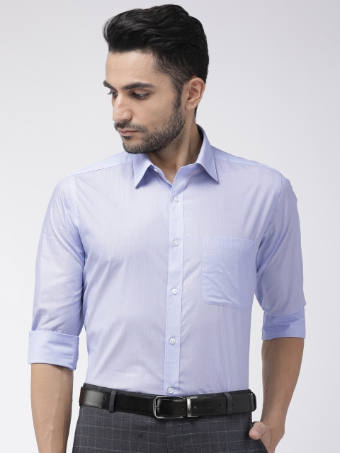 

Raymond Men Blue & White Slim Fit Striped Formal Shirt
