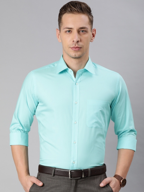 

Raymond Men Sea Green Slim Fit Solid Formal Shirt