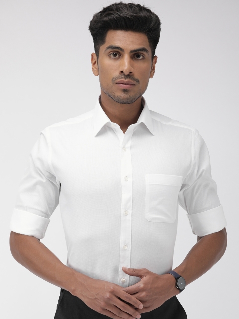 

Raymond Men White Slim Fit Solid Formal Shirt