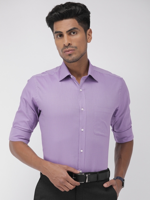 

Raymond Men Purple Slim Fit Solid Formal Shirt