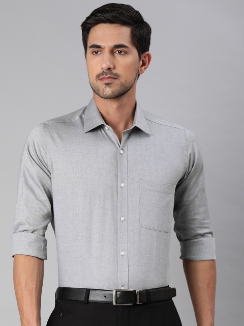 

Raymond Men Grey Slim Fit Solid Formal Shirt