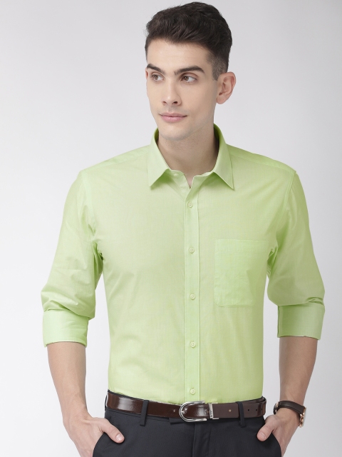 

Raymond Men Lime Green Solid Slim Fit Formal Shirt