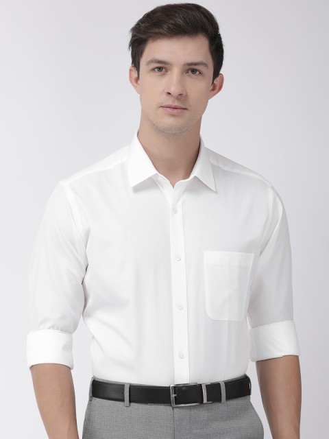 

Raymond Men White Slim Fit Solid Formal Shirt