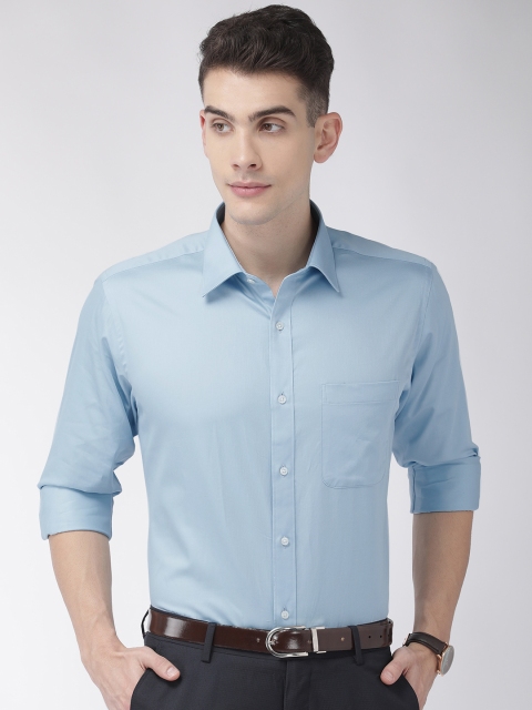 

Raymond Men Blue Solid Slim Fit Formal Shirt