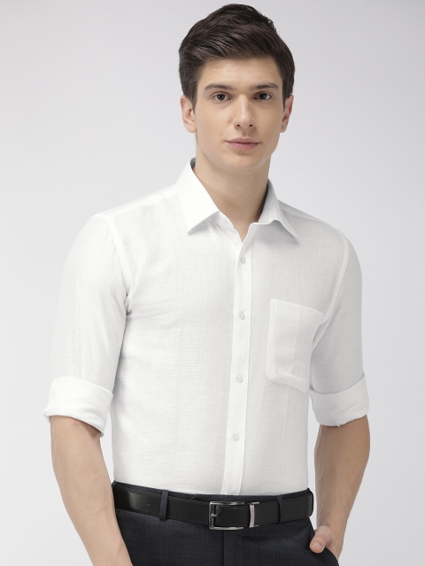

Raymond Men White Slim Fit Solid Formal Shirt
