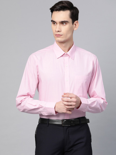 

Raymond Men Pink Slim Fit Solid Formal Shirt