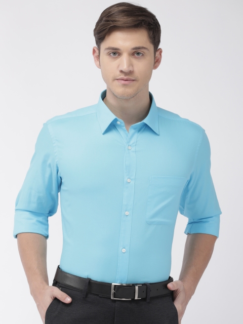 

Raymond Men Blue Slim Fit Solid Formal Shirt