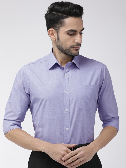 

Raymond Men Blue Slim Fit Solid Formal Shirt