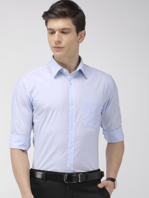 

Raymond Men Blue Slim Fit Solid Formal Shirt