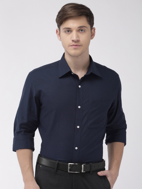 

Raymond Men Navy Blue Slim Fit Solid Formal Shirt