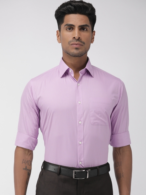 

Raymond Men Violet Slim Fit Solid Formal Shirt