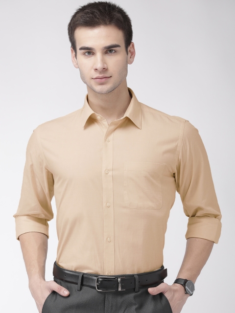 

Raymond Men Beige Solid Slim Fit Formal Shirt