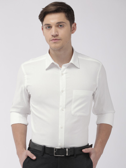 

Raymond Men White Slim Fit Solid Formal Shirt