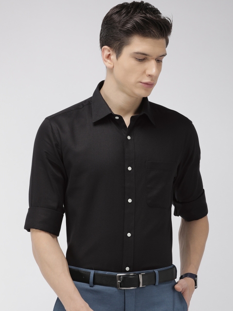 

Raymond Men Black Slim Fit Solid Formal Shirt