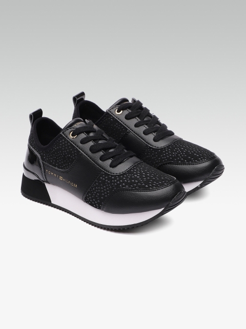 

Tommy Hilfiger Women Black Sneakers