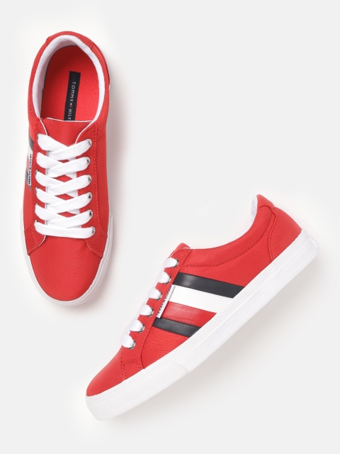 

Tommy Hilfiger Women Red Solid Sneakers