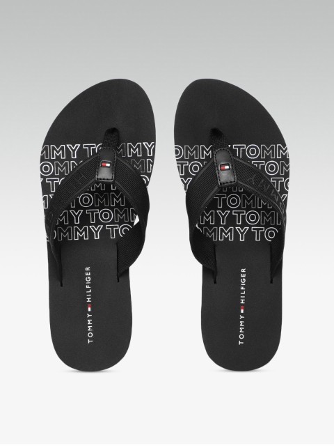 

Tommy Hilfiger Women Black Printed Thong Flip-Flops