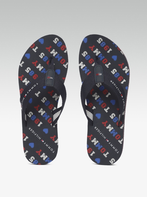 

Tommy Hilfiger Women Blue Printed Thong Flip-Flops