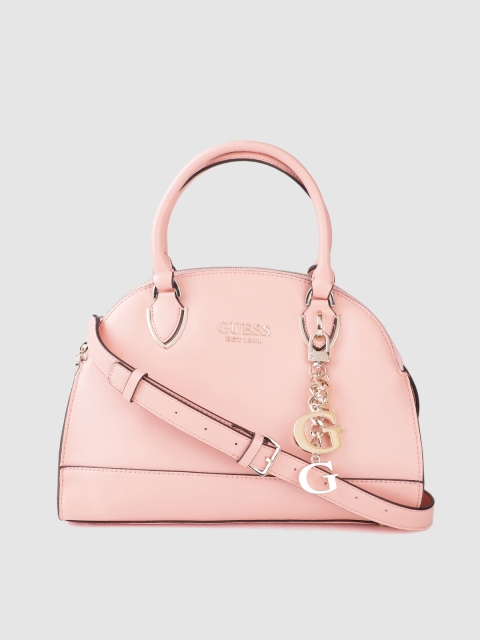 

GUESS Pink Solid Handheld Bag