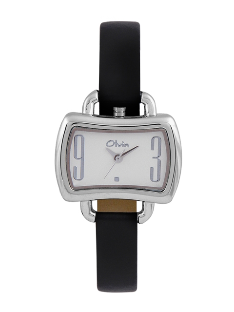 

Olvin Women Silver-Toned Dial Watch 1611-SL02