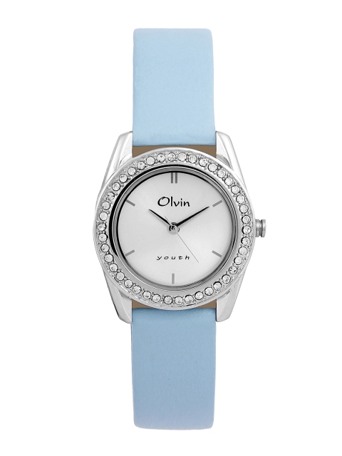 

Olvin Women Off-White Dial Watch 1631-SL04