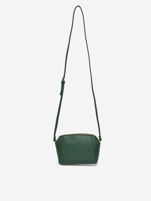 

DOROTHY PERKINS Green Solid Sling Bag