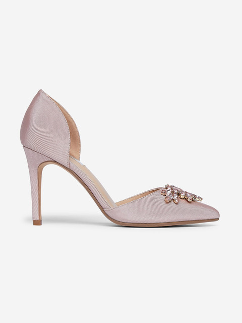 

DOROTHY PERKINS Women Dusty Pink Embellished Pumps