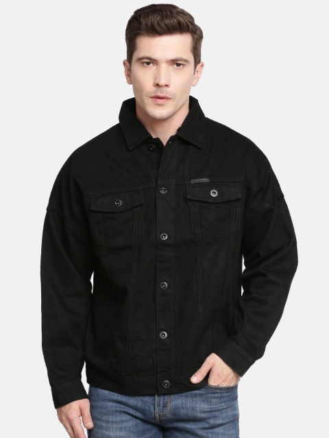 

Being Human Men Black Solid Denim Jacket