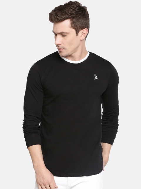 

Being Human Men Black Solid Round Neck T-shirt