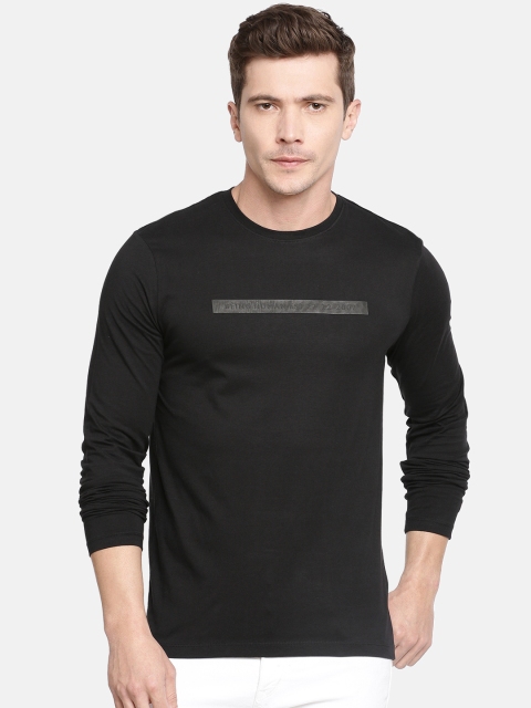

Being Human Clothing Men Black Solid Round Neck T-shirt