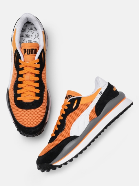 

Puma Unisex Orange & Black STYLE RIDER Sneakers