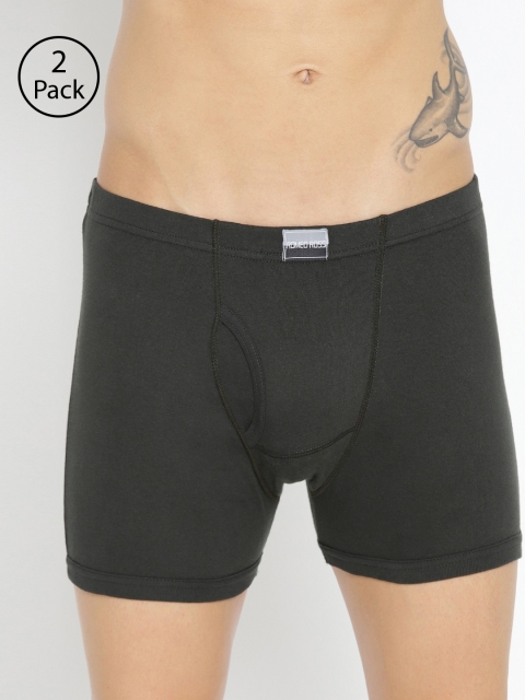 

ROMEO ROSSI Men Pack of 2 Black Solid Trunks CLTP-2004-OR-2