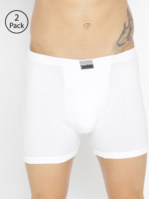 

ROMEO ROSSI Men Pack of 3 White Solid Trunks RTIE-1004-WH-3