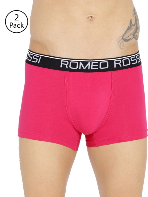 

ROMEO ROSSI Men Pack of 2 Pink Solid Trunks CLTP-2004-MZ-2
