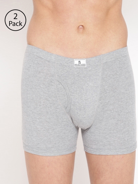 

ROMEO ROSSI Men Pack of 2 Grey Melange Solid Trunks RTIE-1004-GM-2