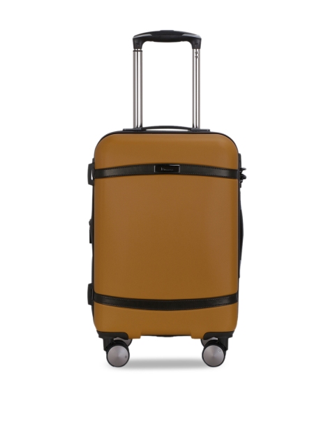 

IT luggage Brown Solid Cabin Hard Luggage Trolley Bag