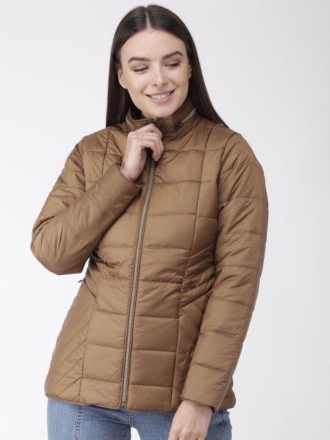 

Okane Women Brown Solid Padded Jacket