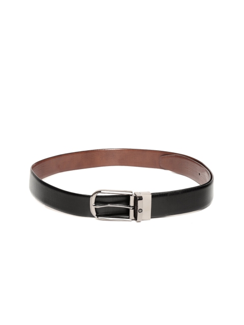 

Louis Philippe Men Brown & Black Textured Leather Reversible Belt