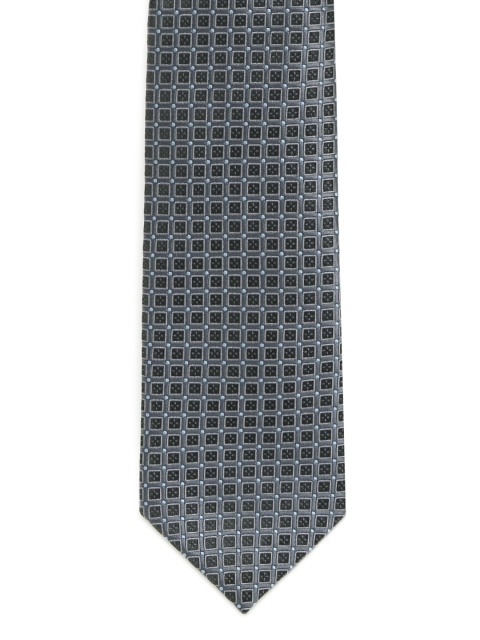 

Louis Philippe Men Grey Printed Broad Tie