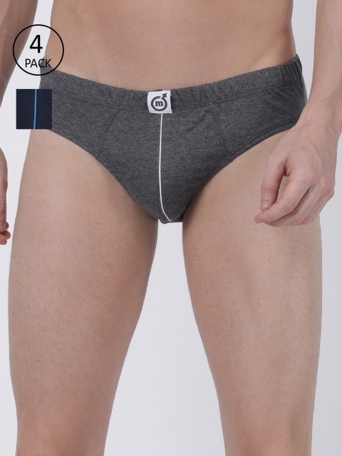 

Macroman M-Series Men Pack of 4 Assorted Low-Rise Briefs M501