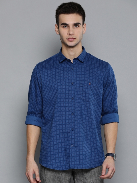 

Louis Philippe Sport Men Blue Slim Fit Printed Casual Shirt