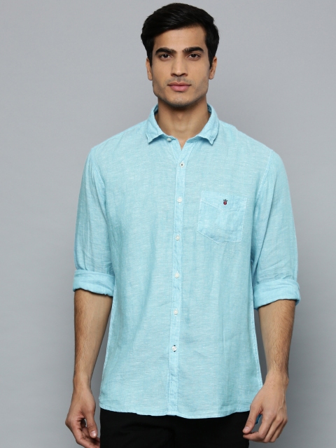 

Louis Philippe Sport Men Blue Slim Fit Solid Casual Linen Shirt