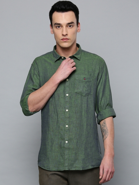 

Louis Philippe Sport Men Green Slim Fit Solid Casual Shirt