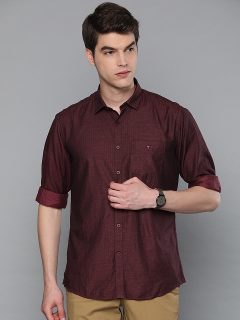

Louis Philippe Sport Men Maroon Slim Fit Solid Casual Shirt