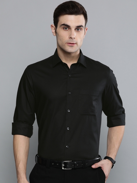 

Louis Philippe Men Black Classic Slim Fit Solid Formal Shirt