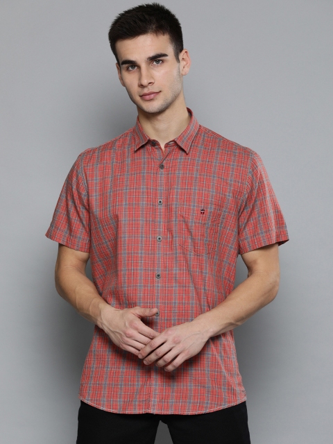 

Louis Philippe Sport Men Multicoloured Slim Fit Checked Casual Shirt, Multi