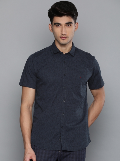

Louis Philippe Sport Men Navy Blue Slim Fit Printed Casual Shirt