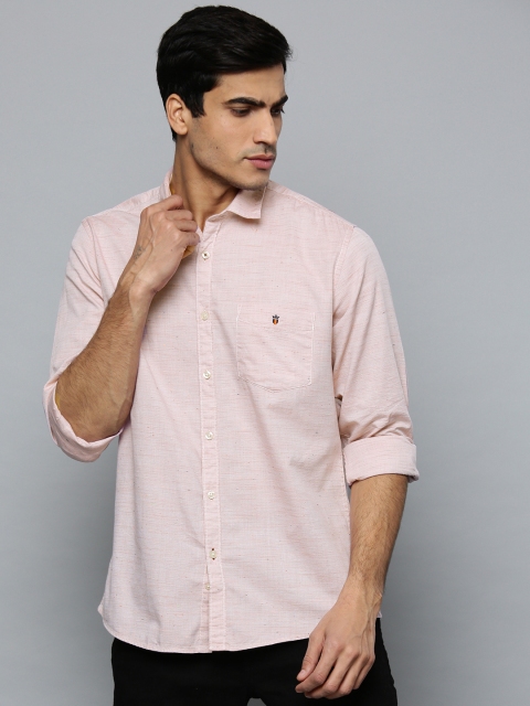

Louis Philippe Sport Men Pink Slim Fit Self-Design Casual Shirt