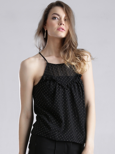 

GUESS Black Mukaish Top