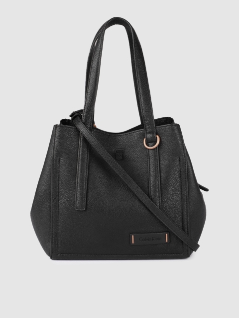 

Calvin Klein Jeans Black Solid Tote Bag